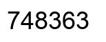 Número 748363 imagen negro