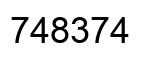 Número 748374 imagen negro