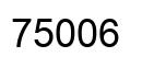 Número 75006 imagen negro