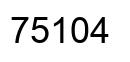 Número 75104 imagen negro