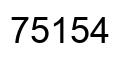 Number 75154 black image