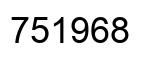 Número 751968 imagen negro