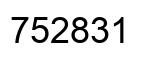 Número 752831 imagen negro
