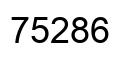 Número 75286 imagen negro