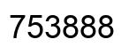 Number 753888 black image
