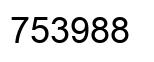 Número 753988 imagen negro