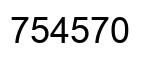 Número 754570 imagen negro