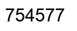 Número 754577 imagen negro