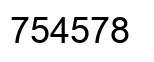 Número 754578 imagen negro