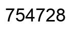 Número 754728 imagen negro
