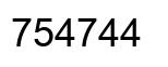 Número 754744 imagen negro