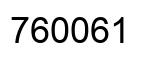 Number 760061 black image