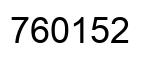 Number 760152 black image