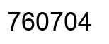 Número 760704 imagen negro