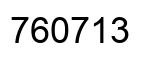 Number 760713 black image