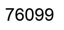 Number 76099 black image