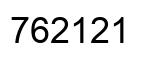 Number 762121 black image