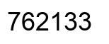 Number 762133 black image
