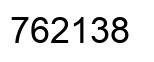 Number 762138 black image
