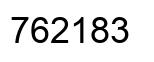 Number 762183 black image