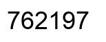 Number 762197 black image
