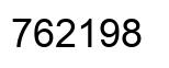 Number 762198 black image