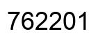 Number 762201 black image