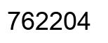 Number 762204 black image