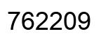 Number 762209 black image