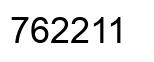 Number 762211 black image