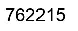 Number 762215 black image