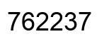 Número 762237 imagen negro