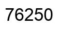 Number 76250 black image