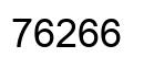 Number 76266 black image