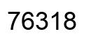 Number 76318 black image