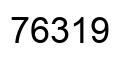 Number 76319 black image