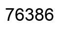 Number 76386 black image