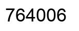 Number 764006 black image