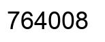 Number 764008 black image