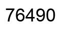 Number 76490 black image