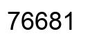 Número 76681 imagen negro