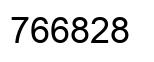 Number 766828 black image