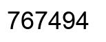 Número 767494 imagen negro