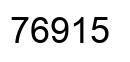 Number 76915 black image