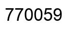 Número 770059 imagen negro