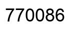 Number 770086 black image