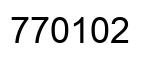 Número 770102 imagen negro