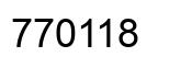 Número 770118 imagen negro