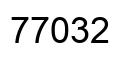Número 77032 imagen negro