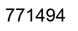 Number 771494 black image